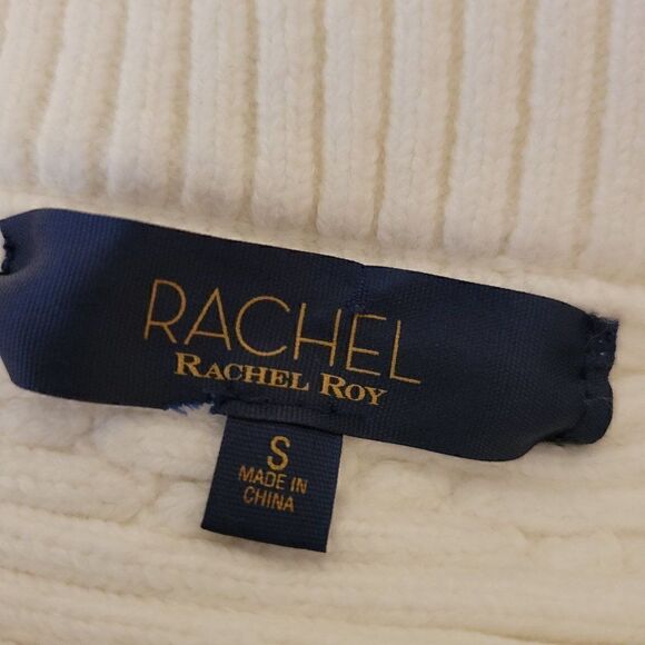 RACHEL ROY Women's White Off-the-shoulder Sweater (size S) - Picture 8 of 10